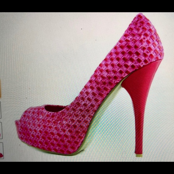 NWT DB DK Fashion Quilted Peep Toe Stillettos - Picture 4 of 8